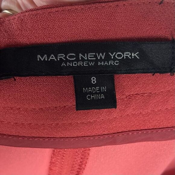 Marc New York Andrew Marc Pleated Drawstring Pants in Deep Salmon - Picture 6 of 14